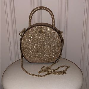 Kate Spade sparkly clutch cross body